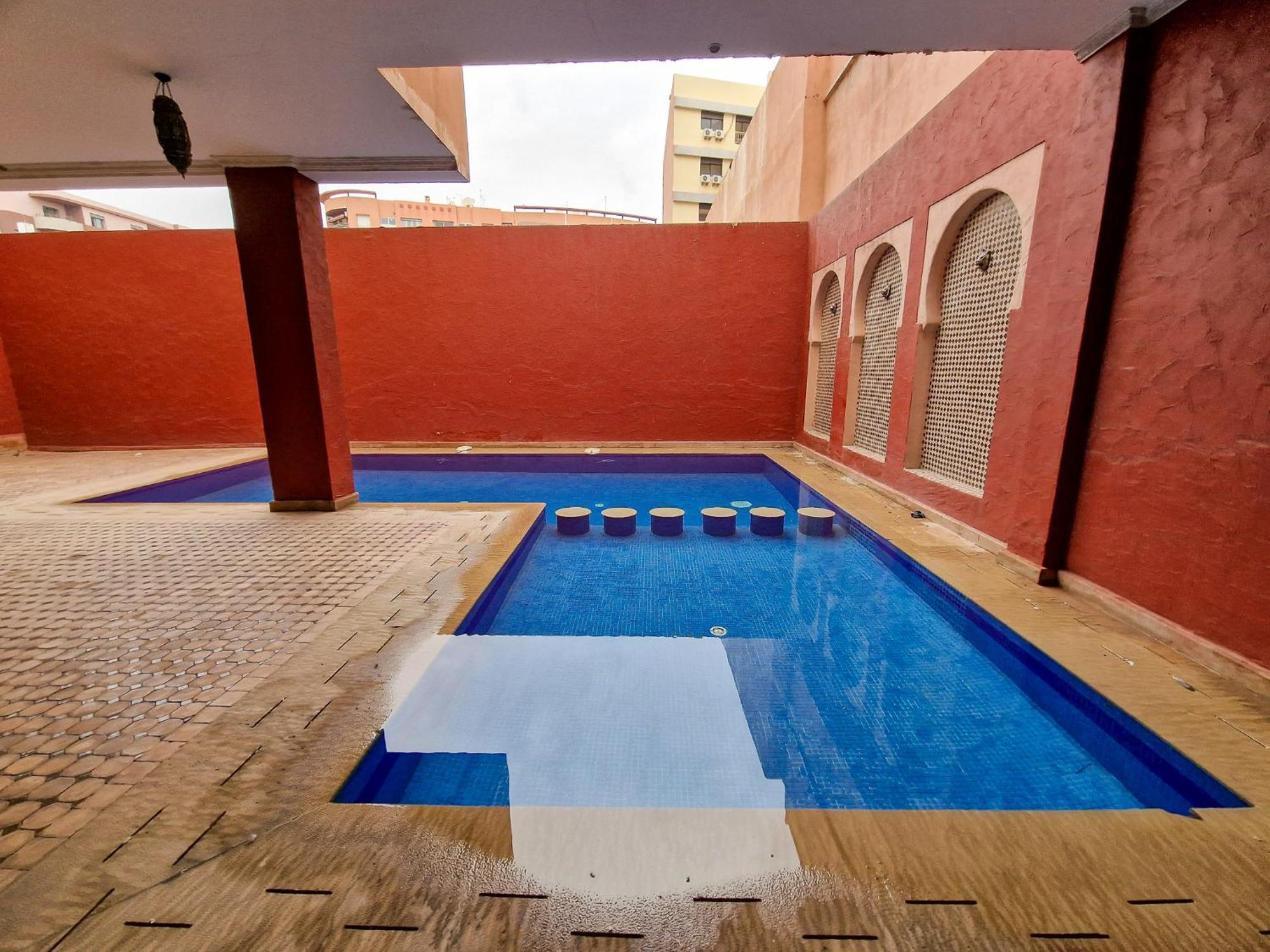 Superbe Appartement Piscine Gueliz Marraquexe Exterior foto
